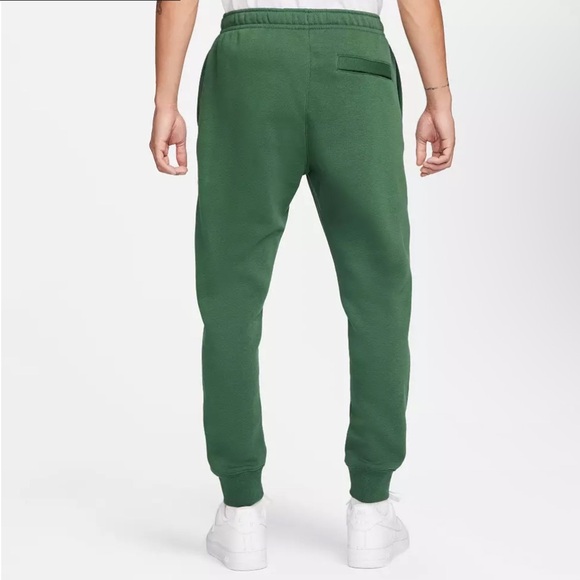 Nike Sportswear Club Fleece Joggers pull on green sweatpants medium - Picture 10 of 12